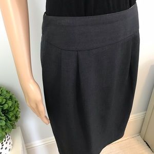 Charcoal Gray Pencil Skirt